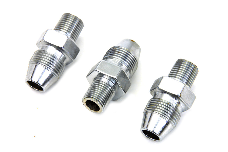 Chrome Oil Line Fitting