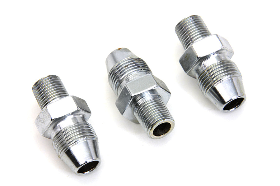 Chrome Oil Line Fitting