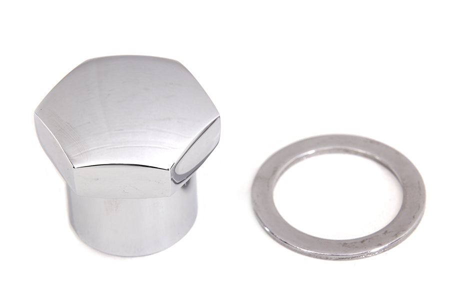 Chrome Triple Tree Fork Stem Nut