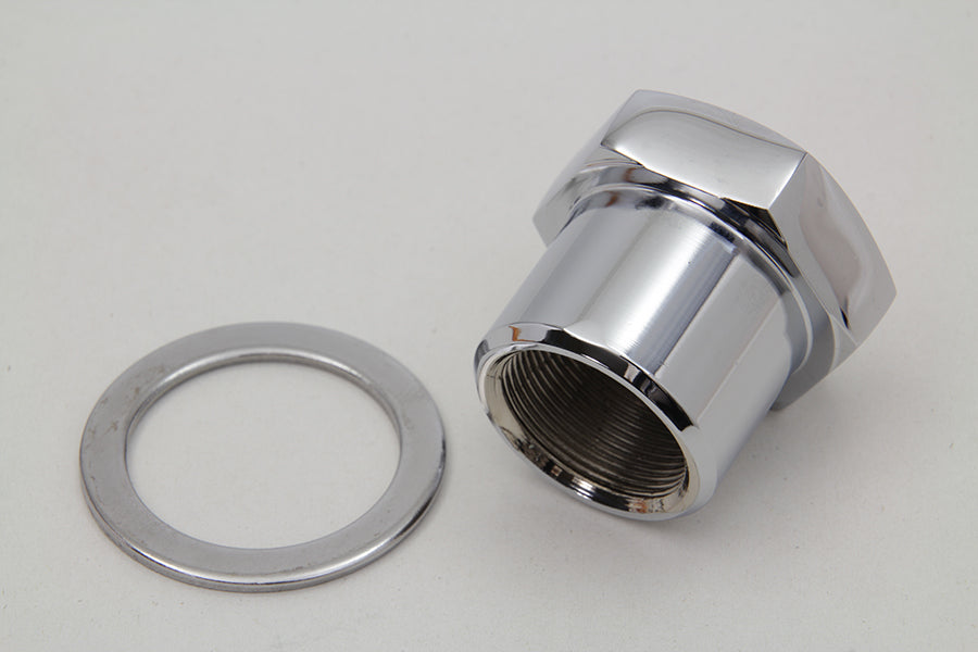 Chrome Triple Tree Fork Stem Nut