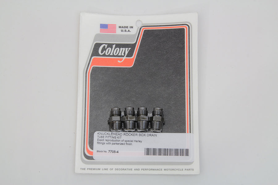 Rocker Box Drain Tube Fitting Kit