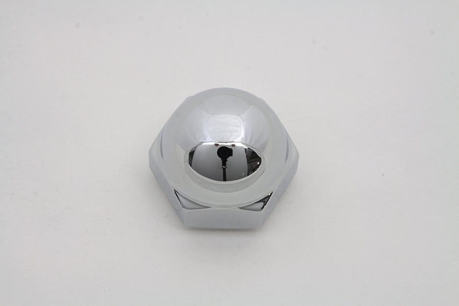 Chrome Acorn Triple Tree Stem Nut with Shoulder