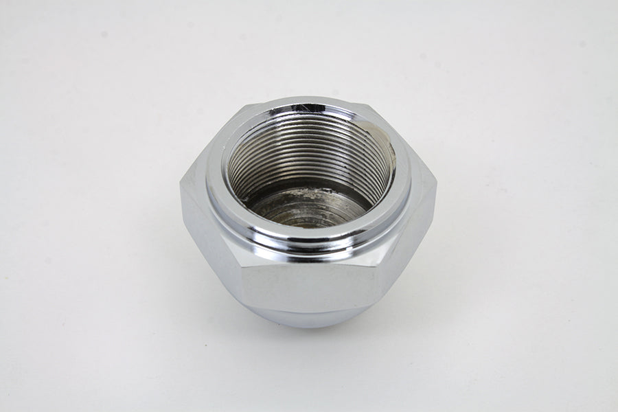Chrome Acorn Triple Tree Stem Nut with Shoulder