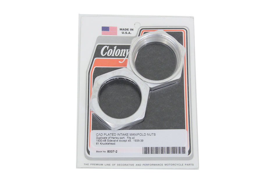 Cadmium Manifold Nuts