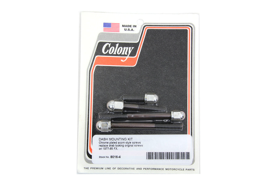 Chrome Acorn Dash Cover Screw