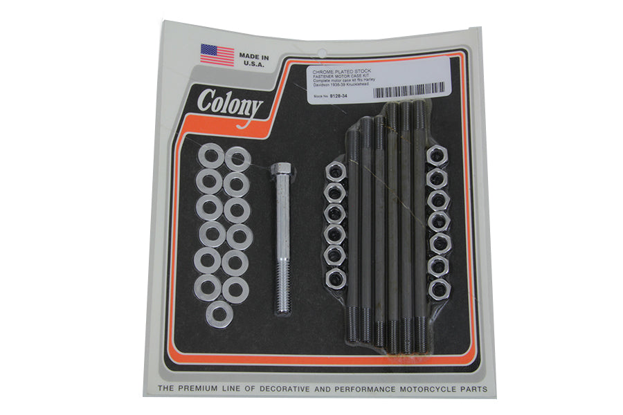 Chrome Stock Engine Case Bolt Kit
