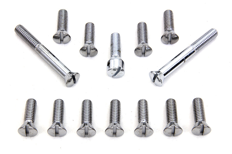 Chrome Transmission Top Cover Screw Kit