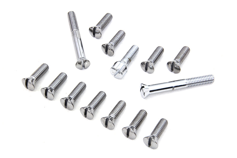 Chrome Transmission Top Cover Screw Kit