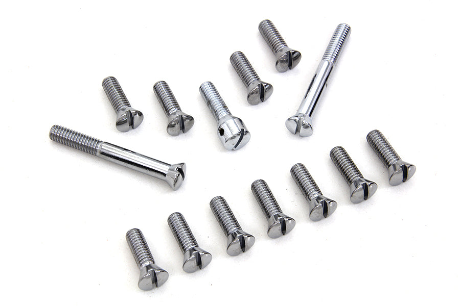Chrome Transmission Top Cover Screw Kit