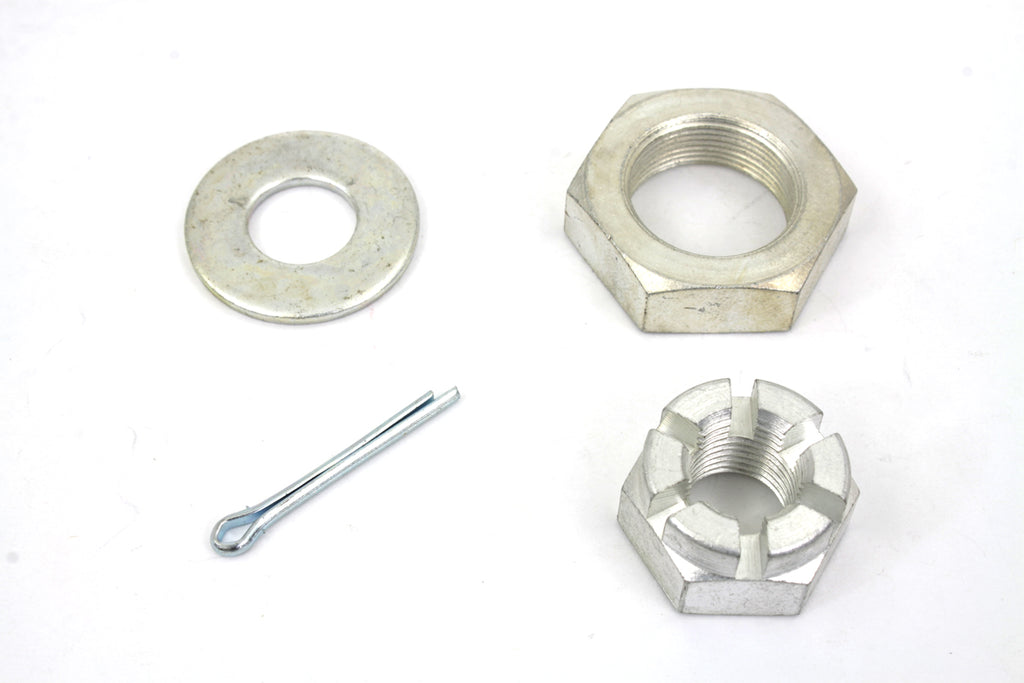 Cadmium Front Axle Nut Kit