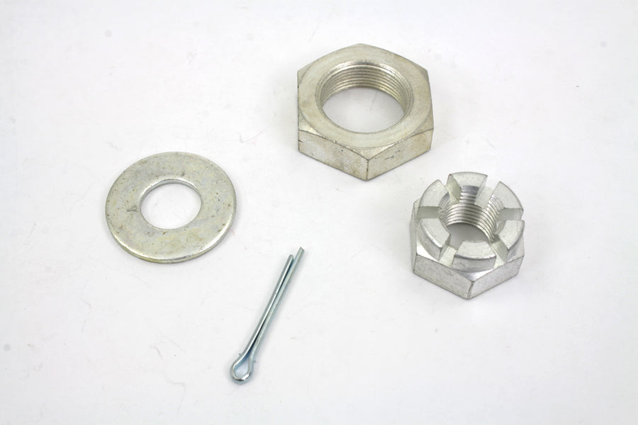 Cadmium Front Axle Nut Kit
