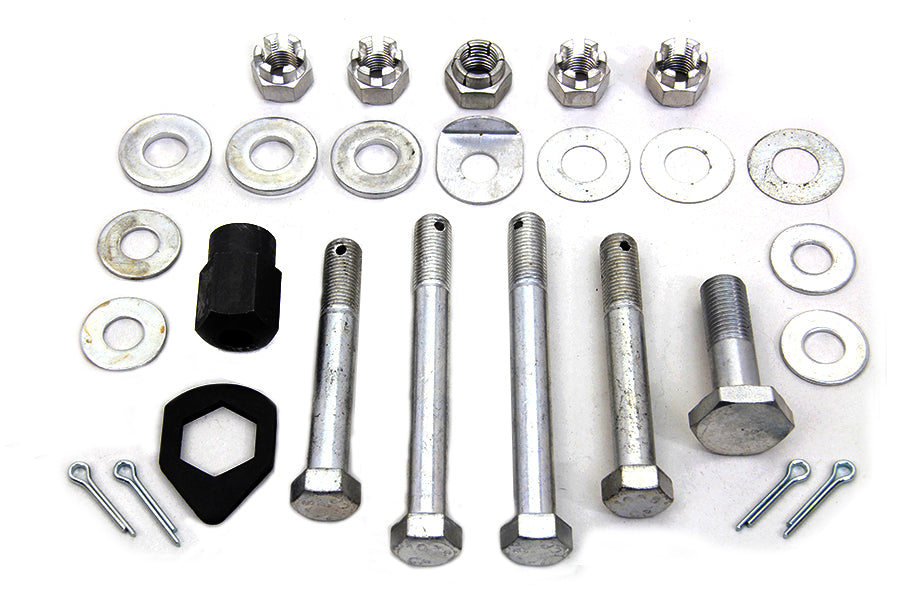 Cadmium Upper and Lower Motor Mount Bolt Kit