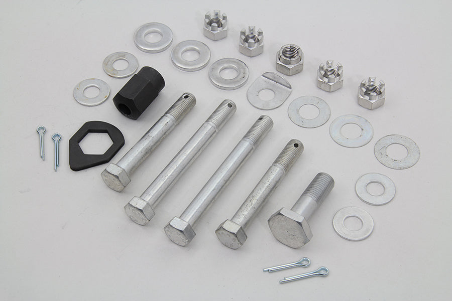 Cadmium Upper and Lower Motor Mount Bolt Kit