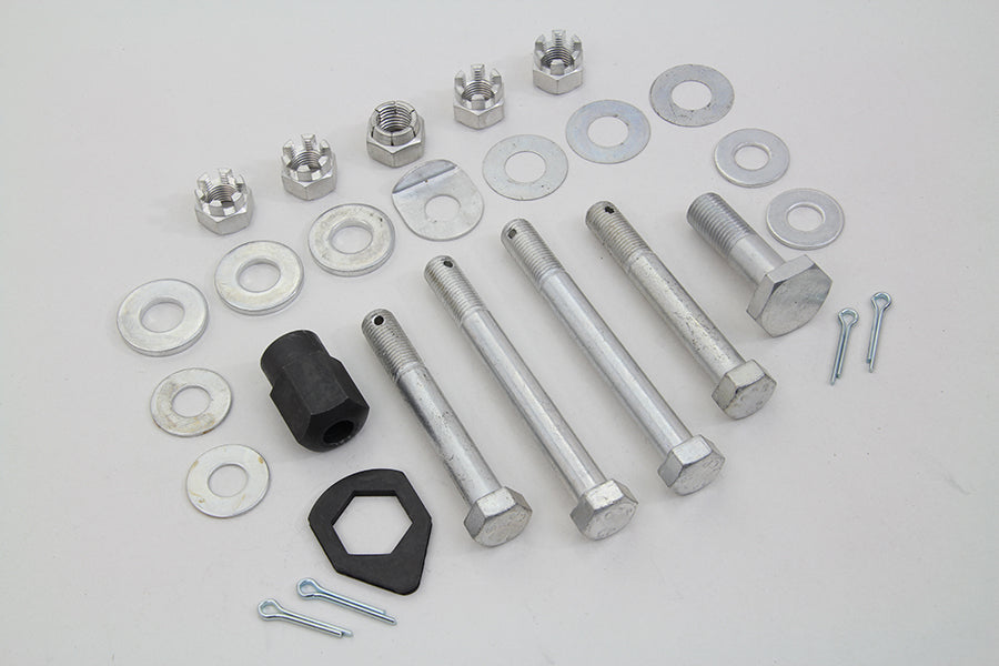 Cadmium Upper and Lower Motor Mount Bolt Kit