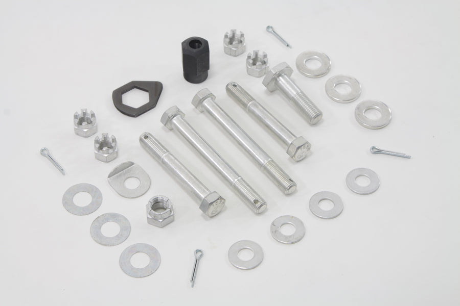 Cadmium Upper and Lower Motor Mount Bolt Kit