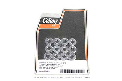 Chrome Flat Washer 1/4 ID