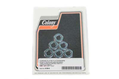 Chrome Flat Washer 3/8 ID