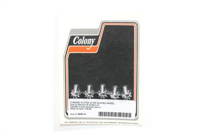 Chrome Wheel Hub Star Cover Screws