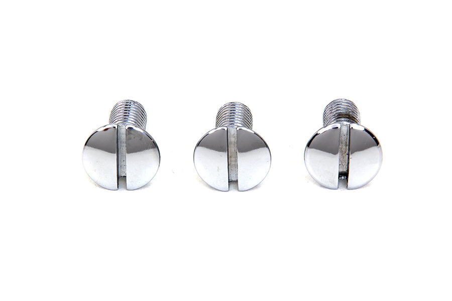 Chrome Left Side Oval Head Screws