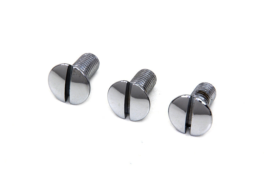 Chrome Left Side Oval Head Screws