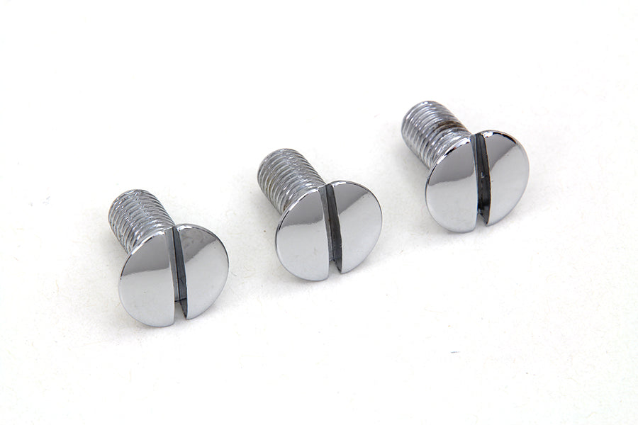 Chrome Left Side Oval Head Screws
