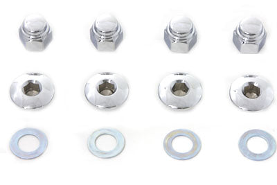 Rocker Shaft End Nut Stock Allen Type Chrome