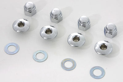 Rocker Shaft End Nut Stock Allen Type Chrome