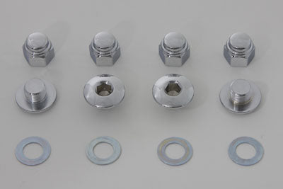Rocker Shaft End Nut Stock Allen Type Chrome