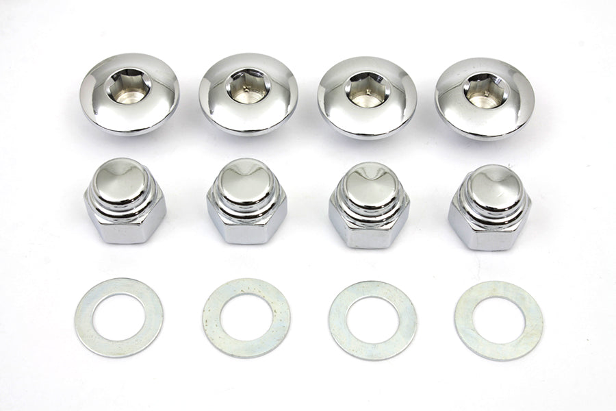 Rocker Shaft End Nut Stock Allen Type Chrome