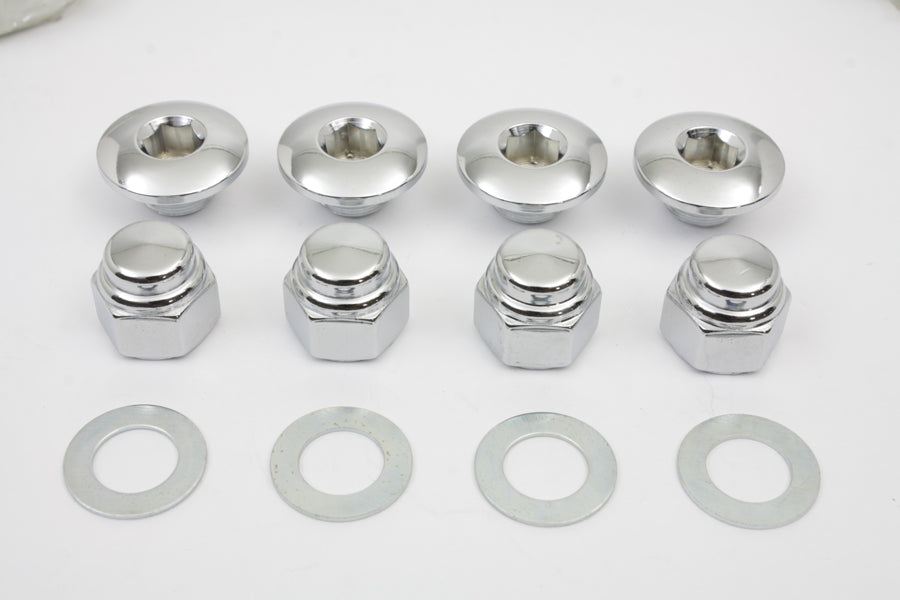 Rocker Shaft End Nut Stock Allen Type Chrome