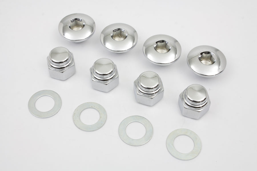 Rocker Shaft End Nut Stock Allen Type Chrome