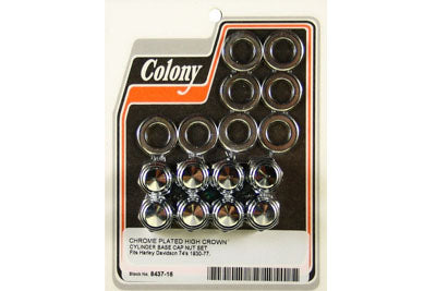 Cylinder Base Nut Kit Cap Chrome