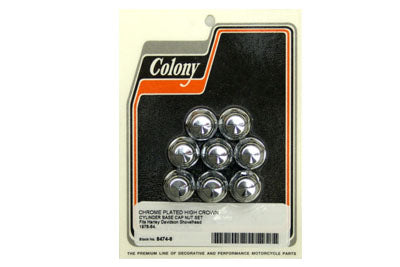 Cylinder Base Hex Cap Nut Chrome Milled