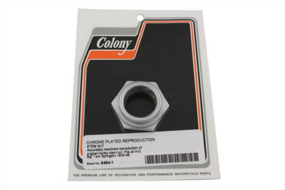 Stock Spring Fork Stem Nut Chrome