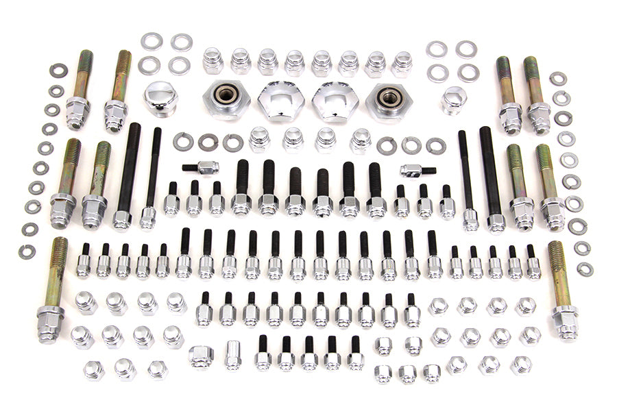 Chrome Cap Show Bike Dress Up Kit