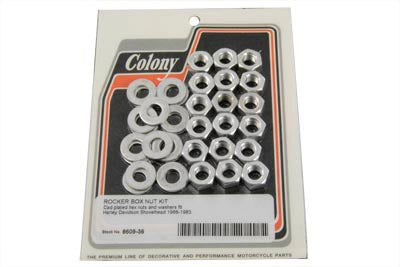 Cadmium Rocker Box Hex Nuts