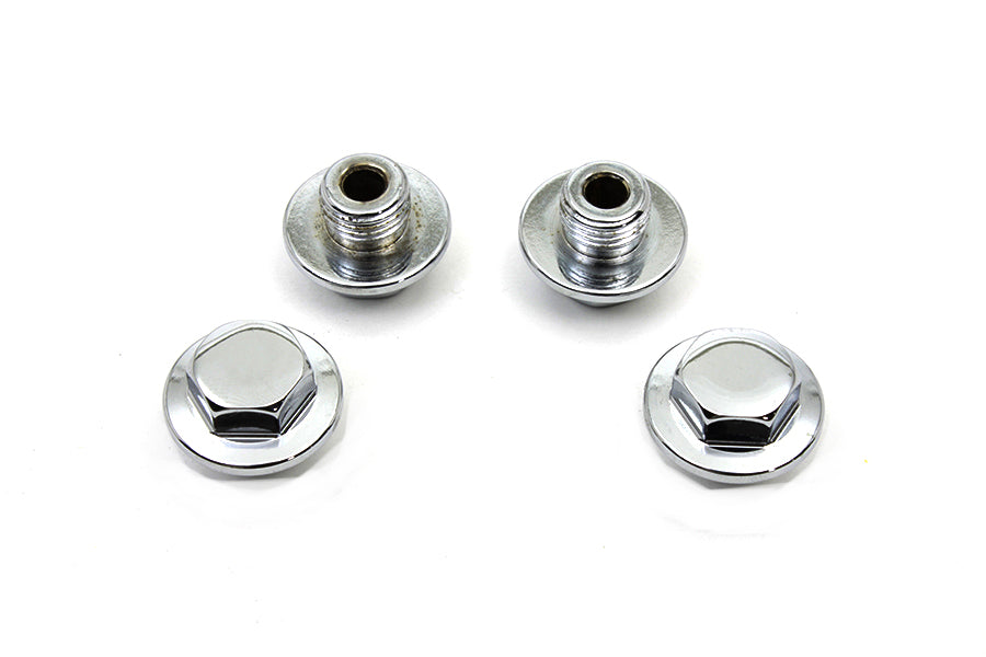Rocker Shaft End Caps Chrome