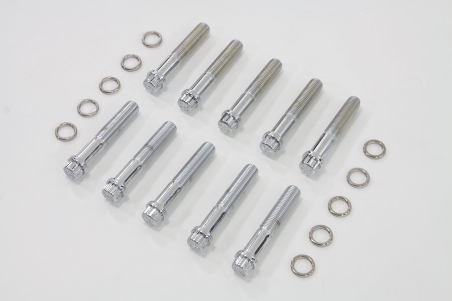 Big Bore 12 Pt Head Bolt Kit Chrome