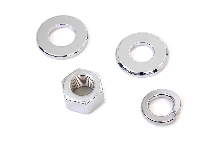 Chrome Rear Axle Nut Kit