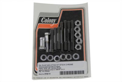 Oil Pump Mount Hex Kit Chrome