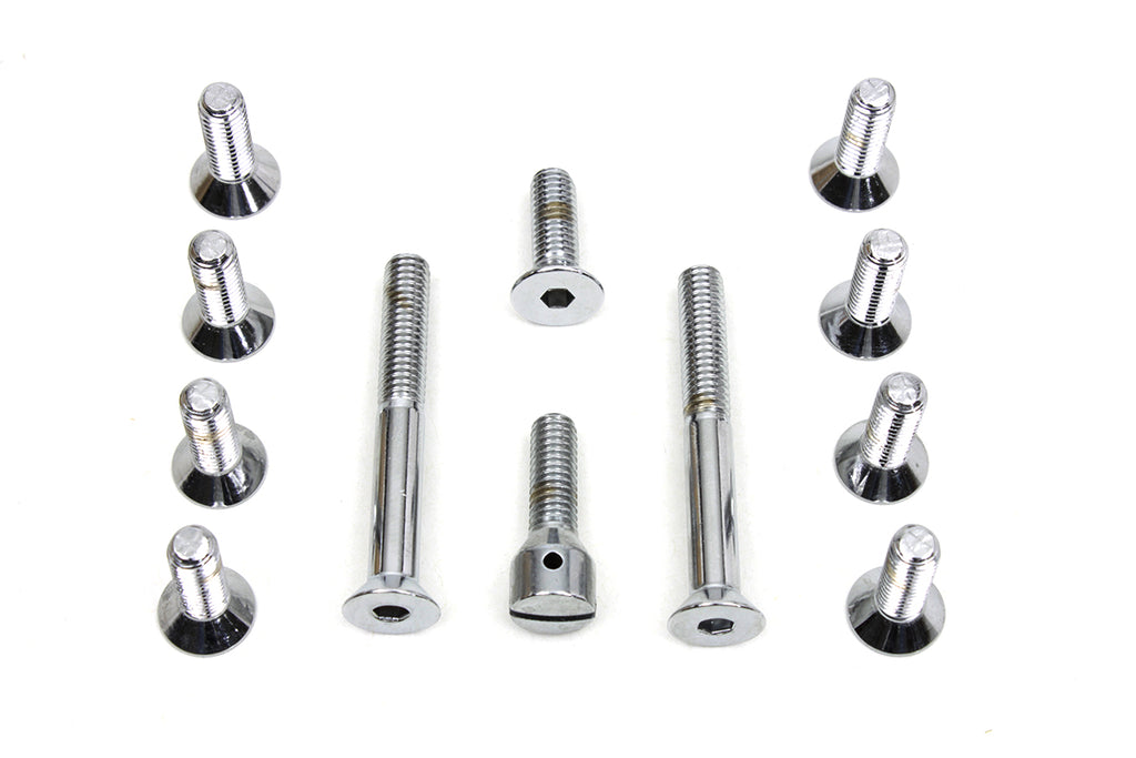 Transmission Top Cover Screw Kit Chrome