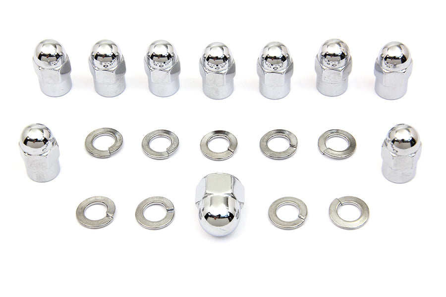 Chrome Transmission Side Cover Nut Kit