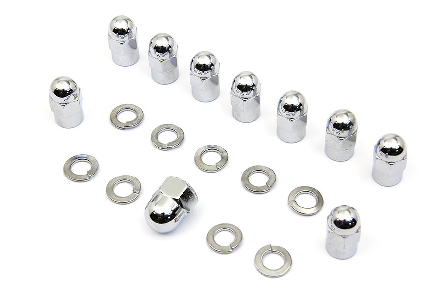 Chrome Transmission Side Cover Nut Kit