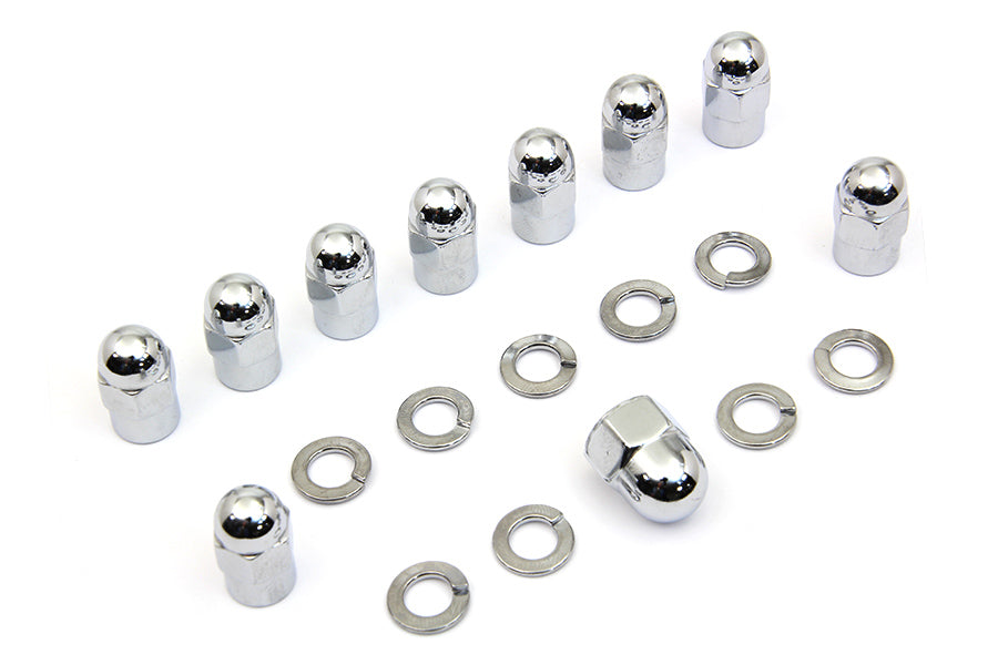 Chrome Transmission Side Cover Nut Kit
