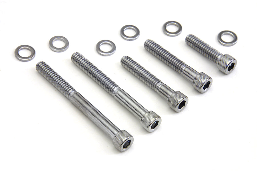 Sprocket Cover Allen Screw Kit Chrome