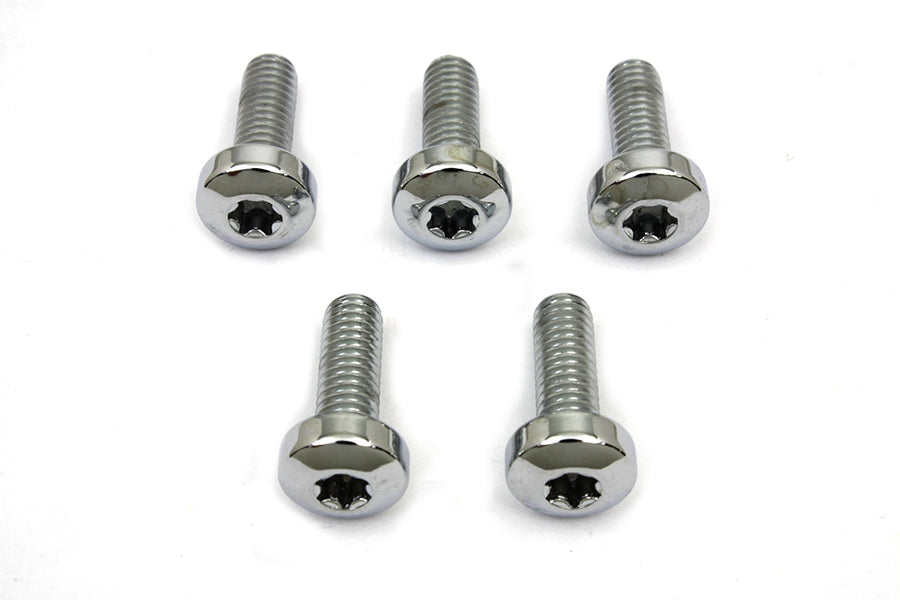 Chrome Front Brake Disc Bolt Set