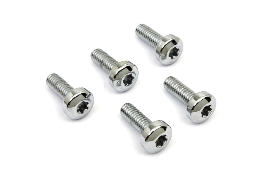 Chrome Front Brake Disc Bolt Set