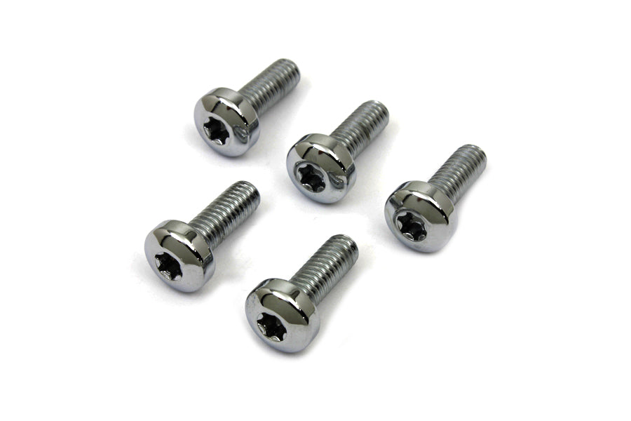Chrome Front Brake Disc Bolt Set