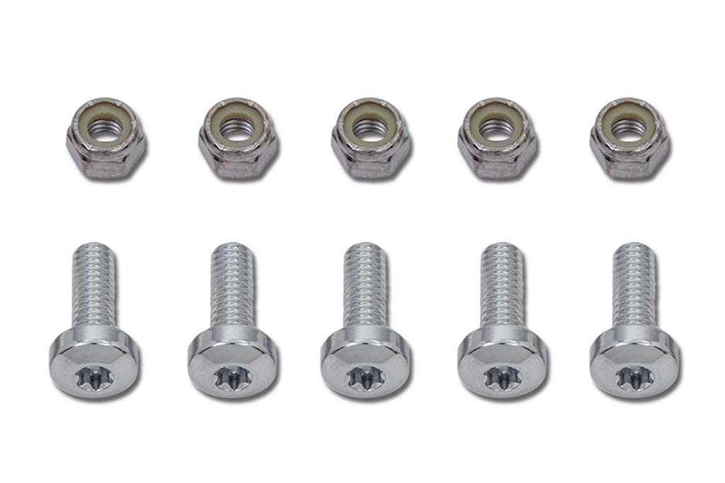 Chrome Front Brake Disc Bolt Kit