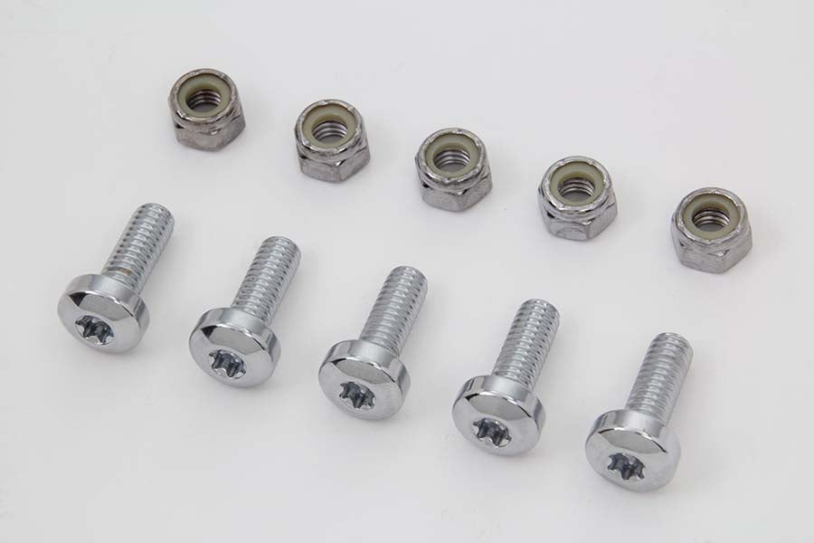Chrome Front Brake Disc Bolt Kit